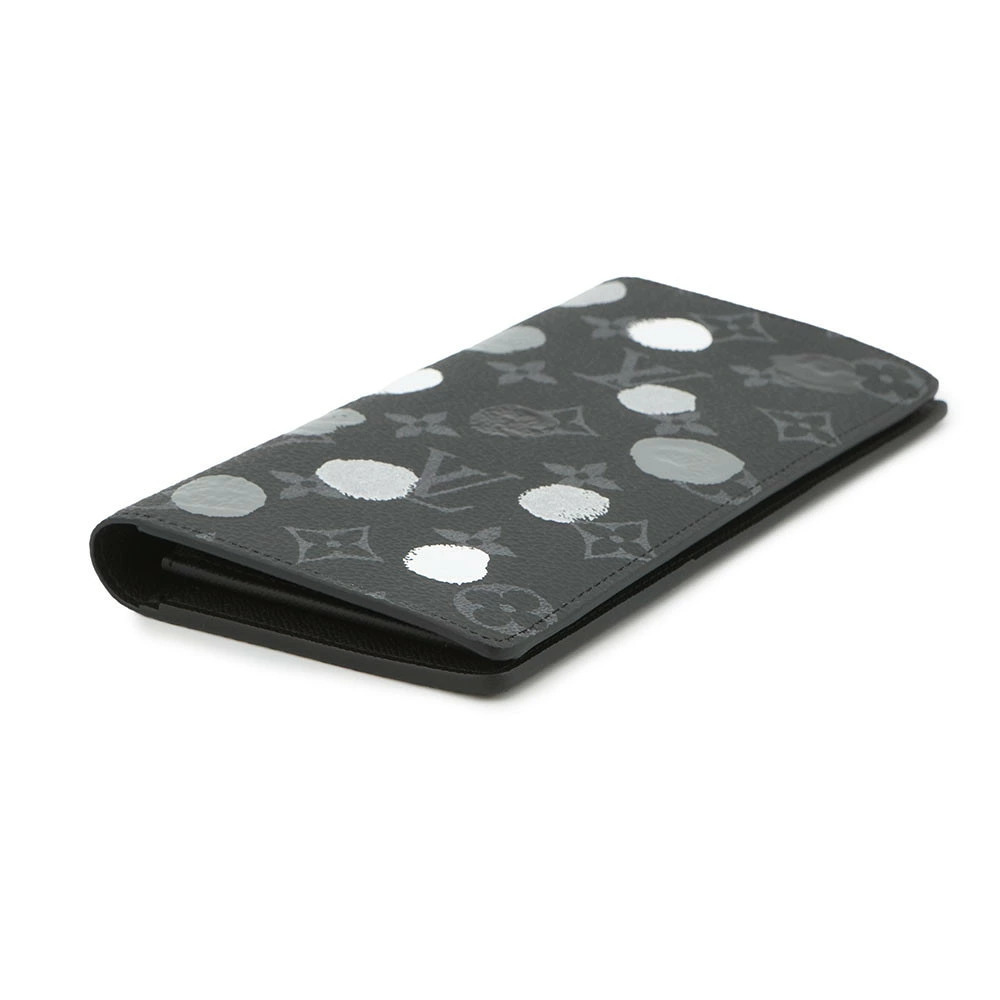 Louis Vuitton Long Black Wallet YK Dot Eclipse Painted Monogram LV Black